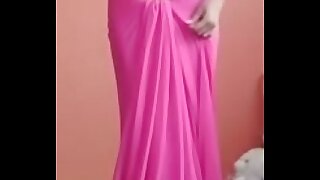 Indian wife saree striptease