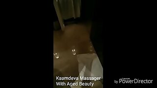 Kaamdeva Massager with client in Delhi hotel