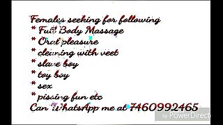 Kaamdeva Massager available for females at 7460992465
