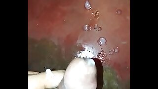 Naughty boy stroking hard with the speed of light followed by cumshot