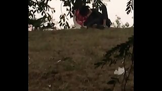 Indian teen bf sucking boob in park