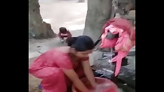teen gf bathing