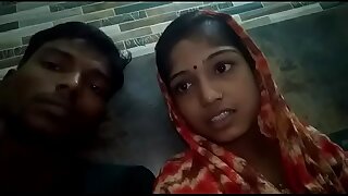Indian couple giving joy to his friend