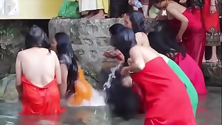 Asian Girls Showing Everything Bathing
