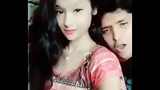 Boyfriend pressing boobs