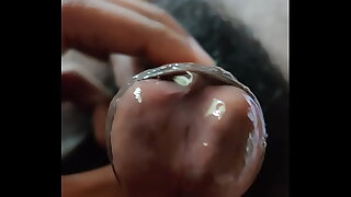 Condom handjob