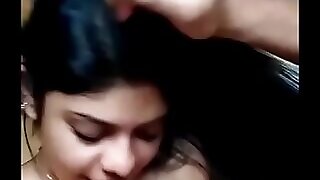 beautiful girl sucking load of shit