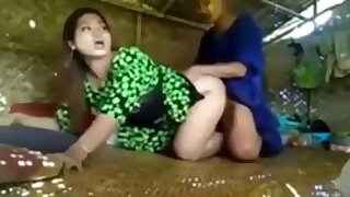Indian Girl Fucking Boyfriend in a Hut