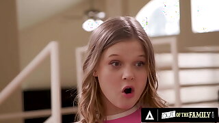 OUT OF THE FAMILY - Teen Coco Lovelock Squirts While Getting Fucked Hard By Her Stepbrother
